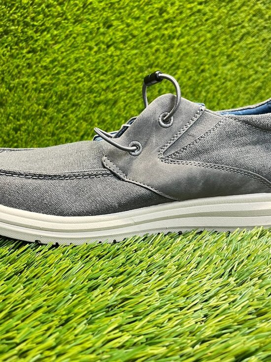 Nunn Bush Brew City Mens Size 8 Gray Beige Casual Classic Moc Toe Slip-On Shoes main image 9
